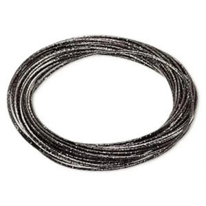 Multi Strand Metallic Ombre Black Silver Textured Interlocking Bangle Bracelet